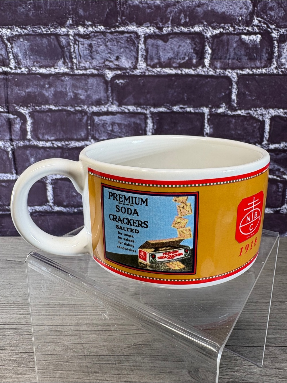 Vintage Nabisco Premium Soda Crackers Soup Mug